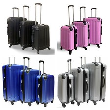 Hard Shell 4 Wheel Spinner Suitcase Set Luggage Trolley Case Cabin Hand 4COLOUR