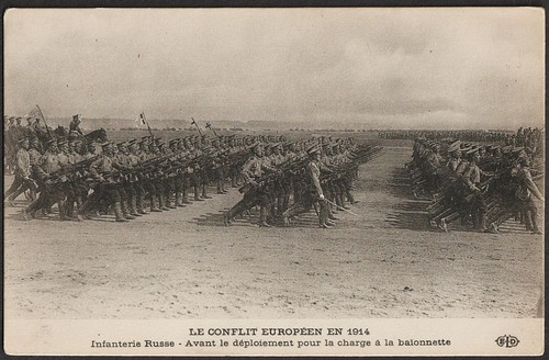 Ww1 postcard russian - ww1, infantry