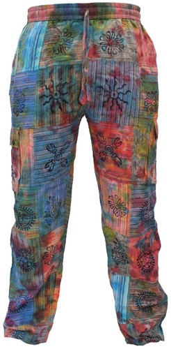 Mens tie dye patchwork - dye,