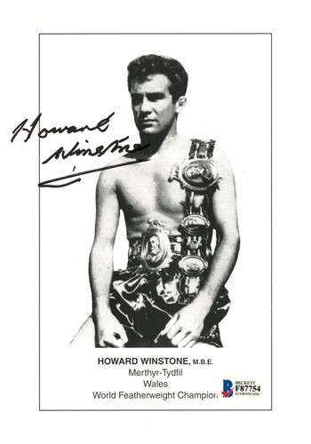 Howard winstone signed - howard,