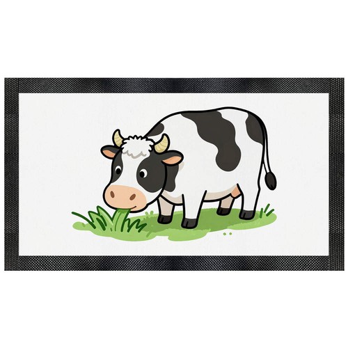 Cow eating piece grass - eating,