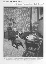 C. ARTHUR PEARSON British Newspaper Magnate - Antique Print 1901