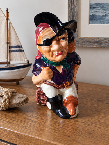 Vintage ceramic pirate toby - vintage,