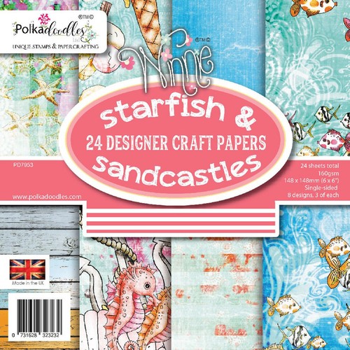 Starfish sandcastles x 6 - &,