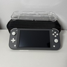 Nintendo Switch Lite 32GB Handheld System - Grey With Case + Console Protector 