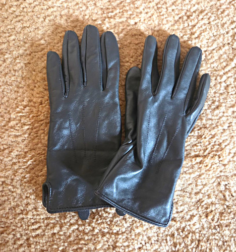 Women black leather wrist - women's,