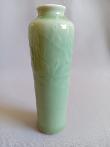 Vintage korean celadon vase - korean,