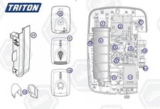 Triton Thermostatic Electric Shower Spare parts & accessories (safeguard care)