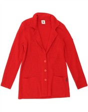 SKIPPER'S Womens Cardigan Sweater UK 12 Medium Red Wool CC05