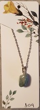 Natural Stone Pendant Necklace, Grey turquoise, Jewellery, Gift
