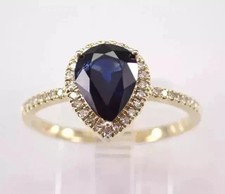 2.75 Ct Pear Cut Blue Sapphire