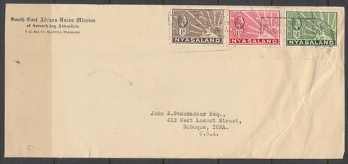 Nyasaland kgv 1934 rate - nyasaland, 3d