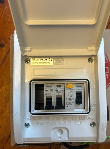 Garage consumer unit - bg,