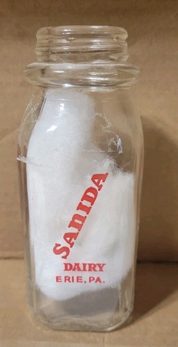 Half pint milk bottles - half,