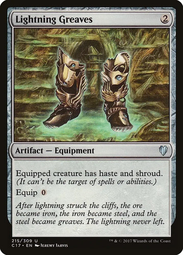 Lightning greaves - greaves, (ex/nm)