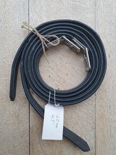 Prestige Italia Non Stretch Equine Stirrup Leathers, Black, 120cm, Made in Italy