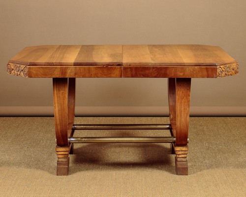 Art deco walnut dining - art,