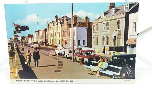 Vintage postcard burham - on, sea
