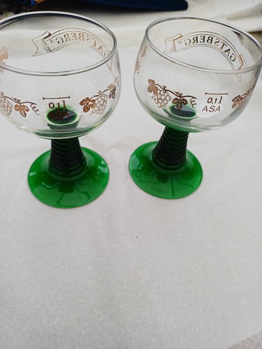 Pair luminarc vintage green - of,