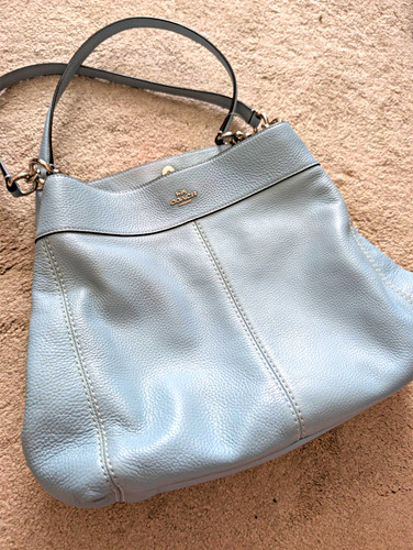 Coach light blue - coach, pebbled