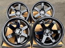 Alloy Wheels 18" Drift For Volvo C30 C70 S40 S70 S80 XC40 XC60 XC90 5x108 Black