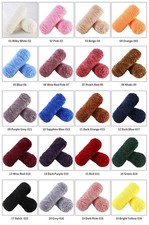 100g/roll Skein Chunky Chenille Yarn Crochet Soft Baby Velvet Knitting Wool Bag