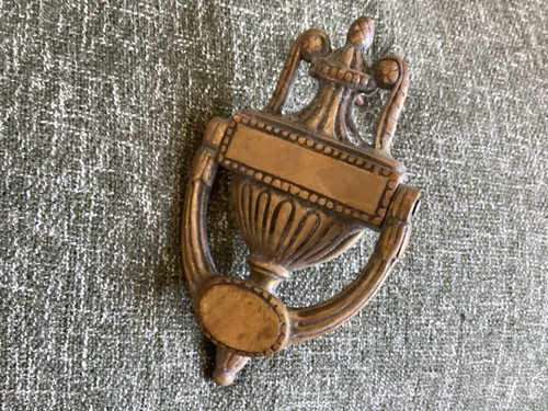 Vintage large brass door - large,