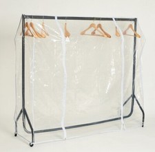 Garment rail cover - rail, transparent