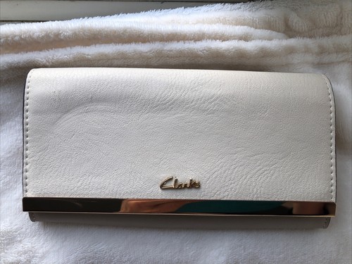 Clarks cream purse - clarks, preowned