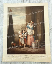 Vintage Cries of London Milk Below Maids Plate 2 Francis Wheatley Schiavonetti