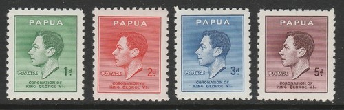 Papua 1937 coronation - set, sg