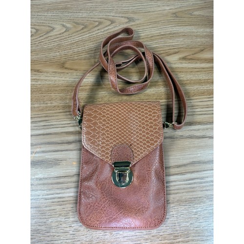 Brown snake embossed faux - embossed,