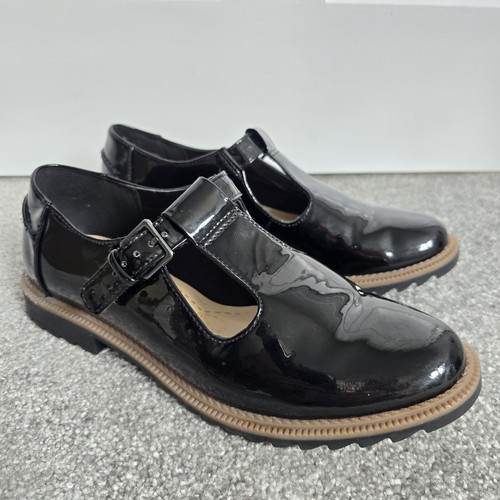 Clarks griffin black patent - clarks,