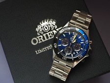 Orient Mako Solar Chronograph "Batman" Limited Edition RA-TX0208L10B Watch