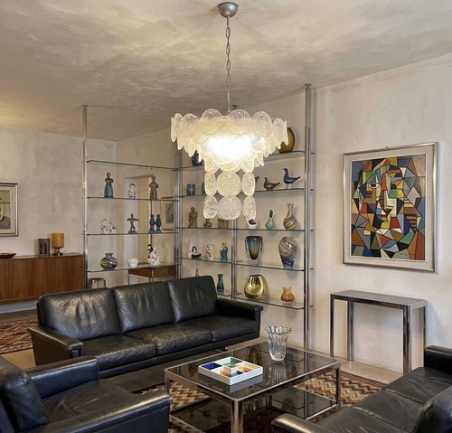 Mid century chandelier - chandelier, cascade