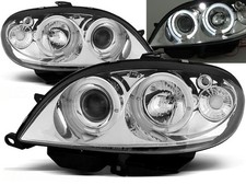 headlights for CITROEN SAXO 1999 2000 2001 2002 2003 angel eyes chrome LHD