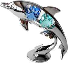 Crystocraft DOLPHIN Ornament with Swarovski Crystal Elements Gift Boxed NEW