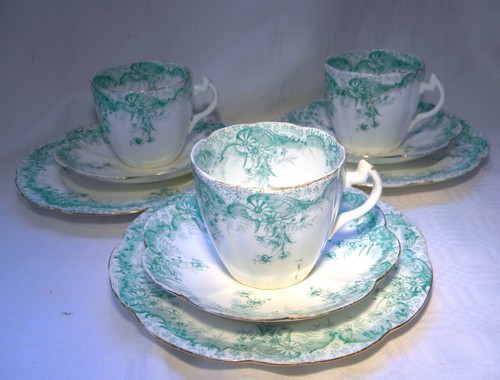 Wileman shelley tea trio x - trio,