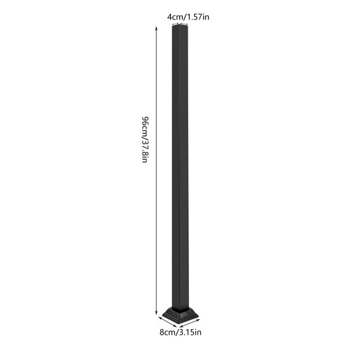 Black deck railing - 2x,