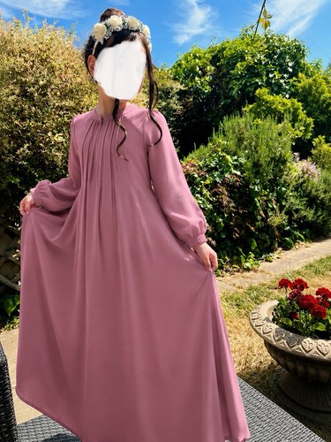 Girls pink abaya - girls,