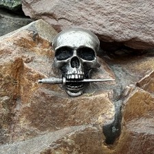 Metal skull with