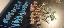 Vintage Original Matchbox Job lot of 1.32 Scale WW2 Soldiers. US, German & UK.