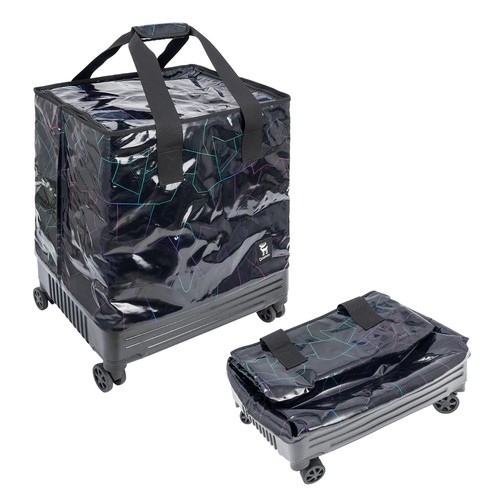 Quanture foldable rolling tote - foldable,