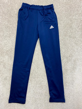 adidas Tracksuit Bottoms Mens Tapered leg Polyester Navy Size W28 L29