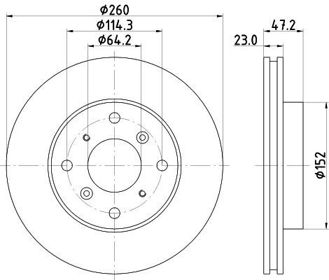 Mintex brake disc - x,
