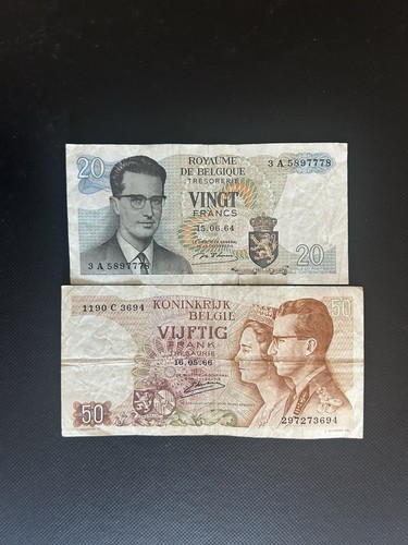 Set banknotes belgium - set,