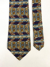 Piscador Silk Tie Navy Red