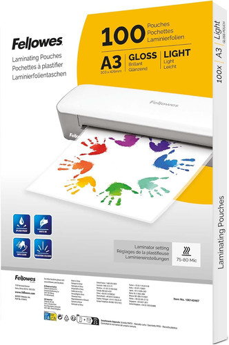 Fellowes laminating pouches - a3,