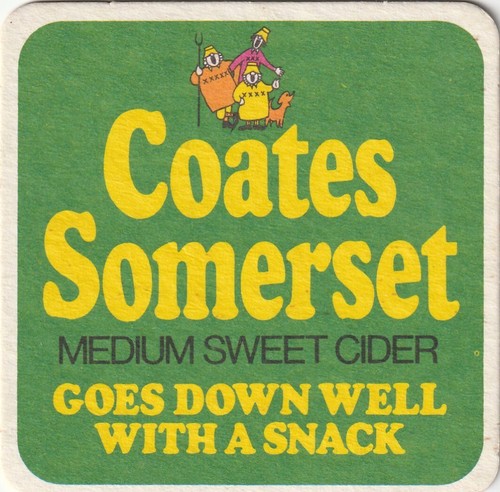 Beer mat coates cider - coates,
