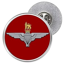 Parachute Regiment Metal Lapel Pin Badge 25mm - Kings & Queens Crown Variants